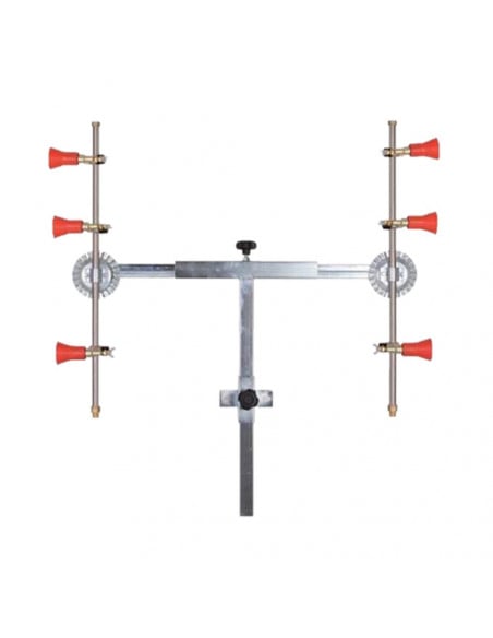 Barra fumigación en T 3 + 3 con pulverizadores regulables