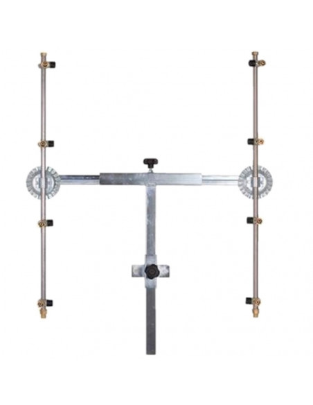 Barra fumigación en T 4+4 sin pulverizadores