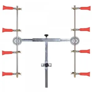 Barra fumigación en T 4+4 con pulverizadores regulables turbo