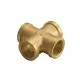 Adaptador en cruz hembra 1/4" latón 10 uds