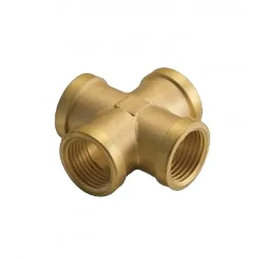Adaptador en cruz hembra 1/4" latón 10 uds