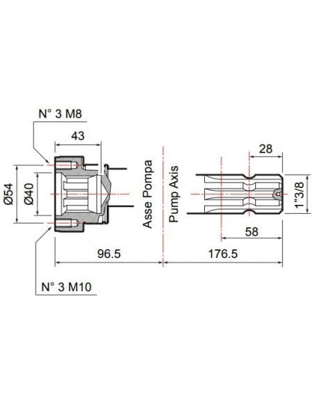 Bomba membrana APS 61 Blanco España M-F