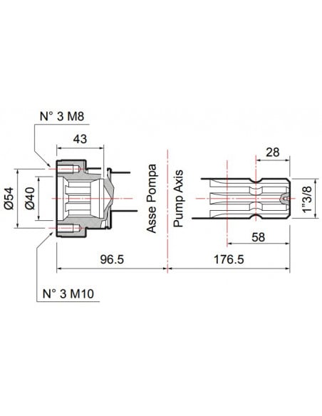 Bomba membrana APS 51 Blanco España M-F Comet