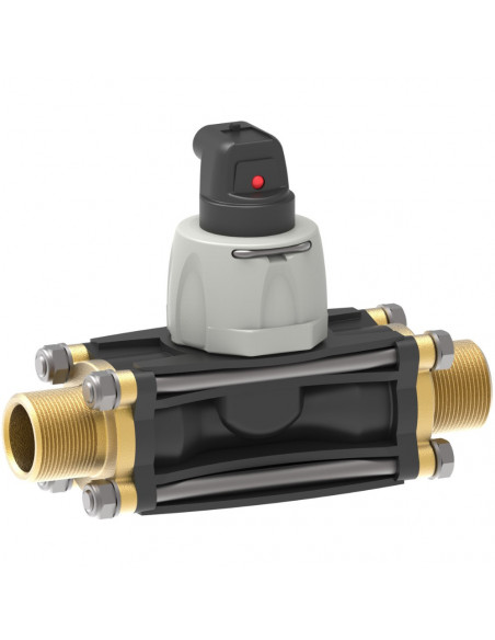 Caudalímetro de paletas WOLF 2,5 - 50 L/min 40 BAR 3/4" M latón