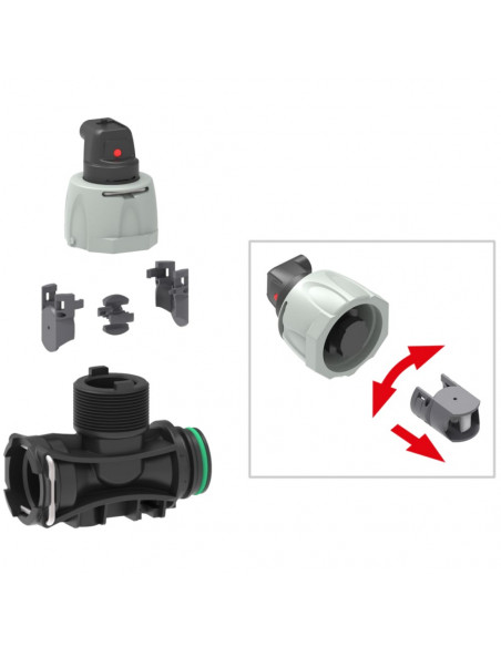 Caudalímetro de paletas WOLF 5 - 100 L/min T5 M/H