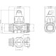 Caudalímetro de paletas WOLF 5 - 100 L/min T5 M/H