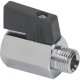 Grifo mini llave tipo esfera 1/2" M-H