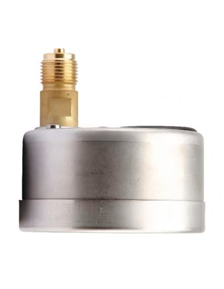 Manómetro glicerina INOX reforzado Ø 100 mm 1/2" posterior 0 - 60 bar