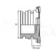 Tapón conexión modular macho T7
