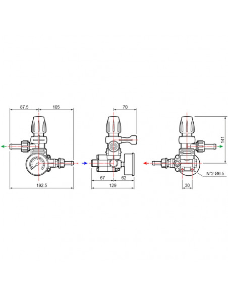 Mando Genius Comet baja presión