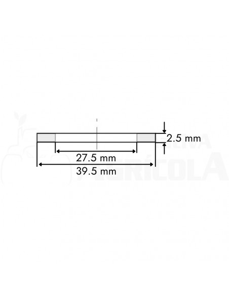 Juntas planas para tapones hembra de 1 1/4" 25 uds
