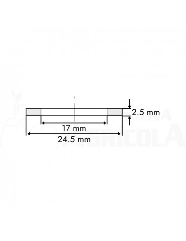 Juntas planas para tapones hembra de 3/4" 25 uds