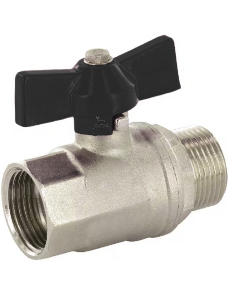 Grifo llave de paso esfera mariposa 1/2" x 1/2" M-H