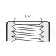 Adaptador acople rápido para tuerca bayoneta H 1/4" 25 uds
