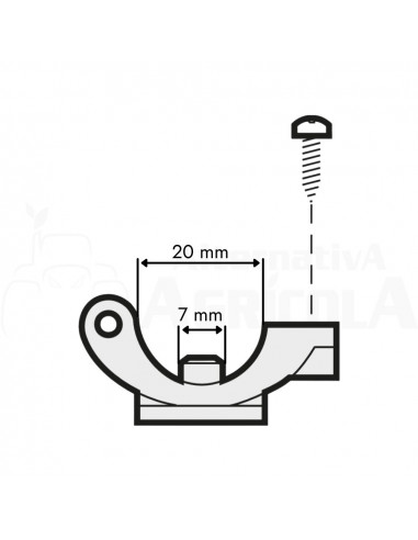 Portaboquilla abrazadera simple con antigota y grifo de cierre para tuerca bayoneta F 7 mm D 20 mm 5 uds