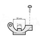 Portaboquilla abrazadera con tuerca 3/8" sin antigota F 7 mm D 20 mm 10 uds