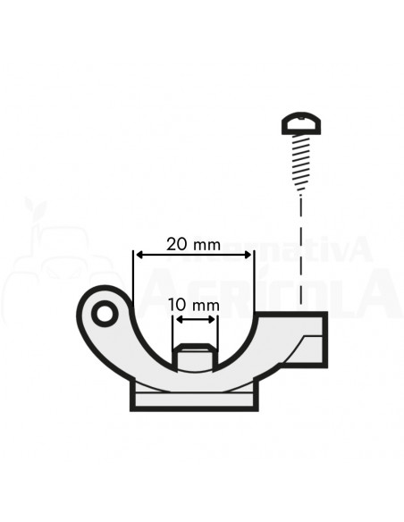 Portaboquilla pentajet con antigota para tuerca bayoneta lateral F 10 mm D 20 mm EPDM 5 uds