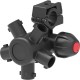 Portaboquilla pentajet con antigota para tuerca bayoneta lateral F 10 mm D 1/2" EPDM 5 uds