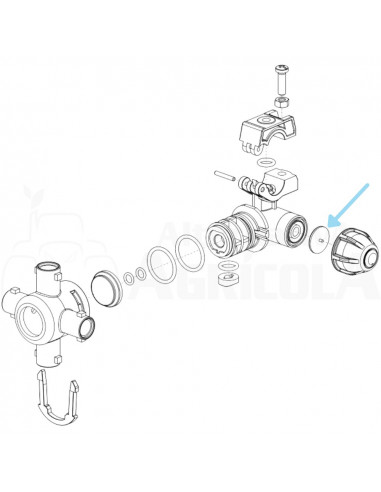 Membrana antigota portaboquilla de plástico Viton 10 uds