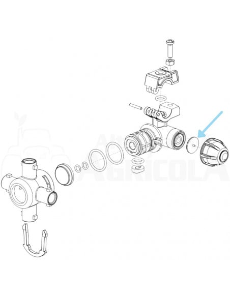 Membrana antigota portaboquilla de plástico Viton 10 uds
