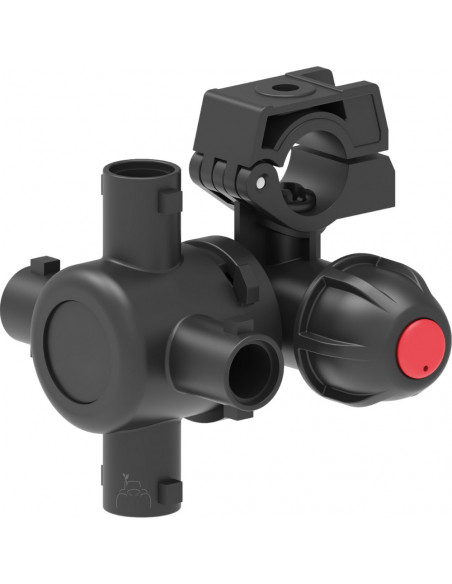 Portaboquilla cuatritrijet con antigota para tuerca bayoneta lateral F 7 mm D 1/2" EPDM 5 uds