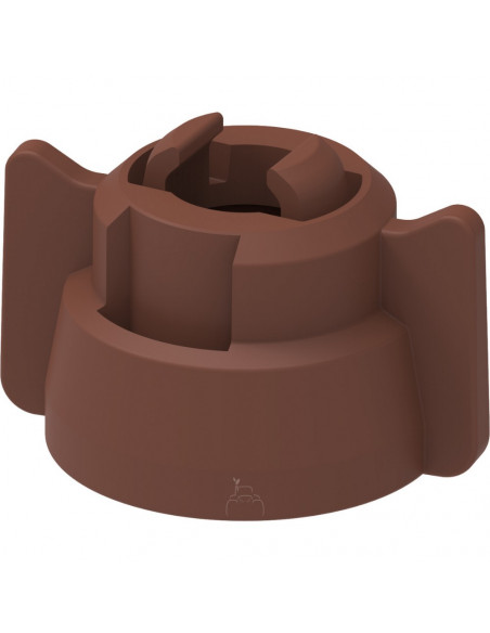 Tuerca bayoneta universal UNI-CAP Marrón 25 uds