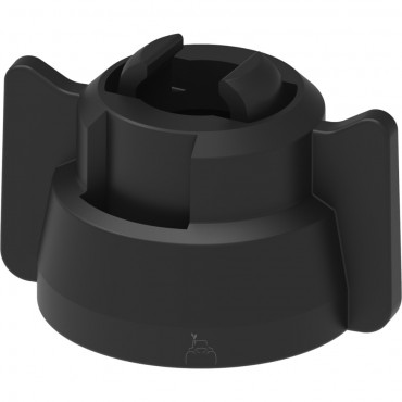 Tuerca bayoneta universal UNI-CAP Negra 25 uds