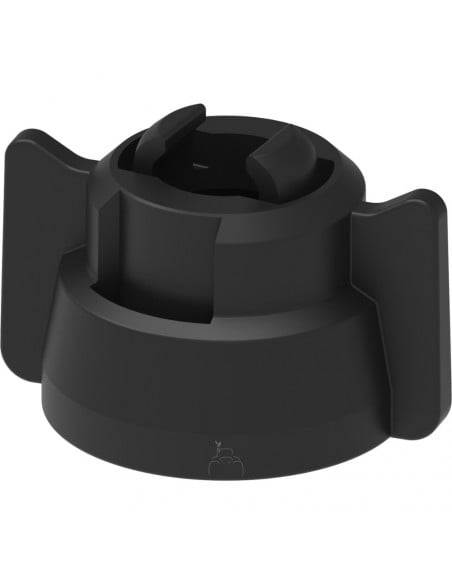 Tuerca bayoneta universal UNI-CAP Negra 25 uds