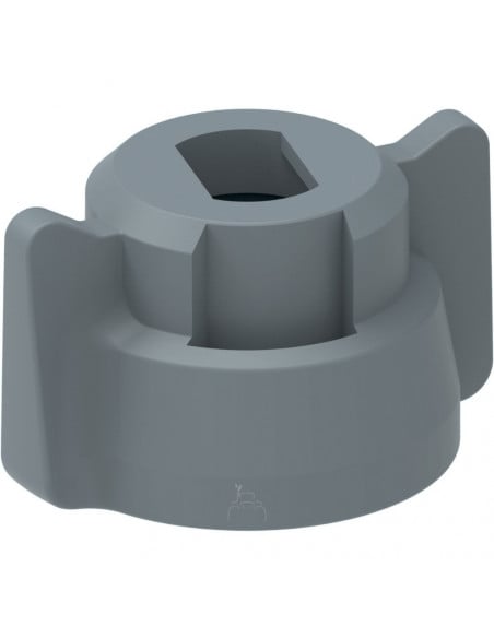 Tuerca bayoneta boquilla rajilla Gris 25 uds