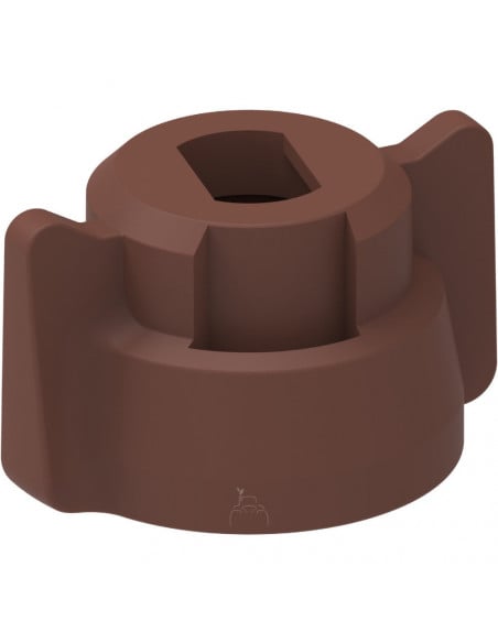 Tuerca bayoneta boquilla rajilla Marrón 25 uds