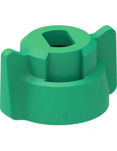 Tuerca bayoneta boquilla rajilla Verde 25 uds