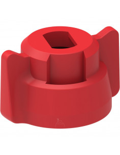 Tuerca bayoneta boquilla rajilla Roja 25 uds