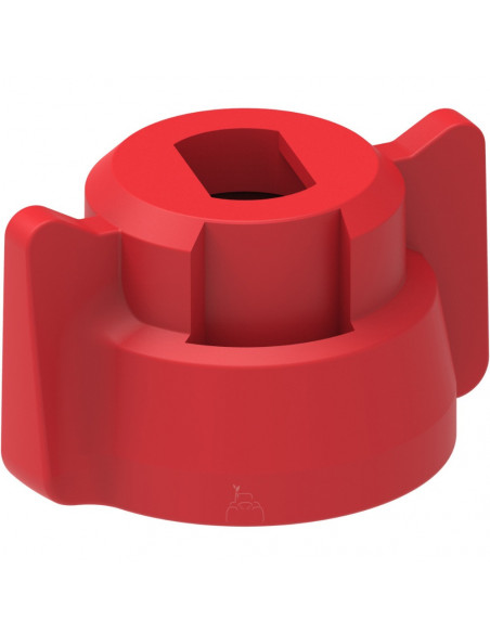 Tuerca bayoneta boquilla rajilla Roja 25 uds