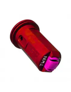 Boquilla AVI TWIN 110º doble chorro cerámica antideriva Roja Albuz 5 uds