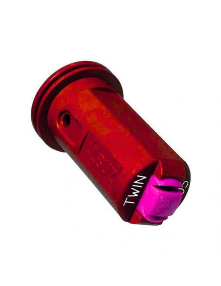 Boquilla AVI TWIN 110º doble chorro cerámica antideriva Roja Albuz 5 uds