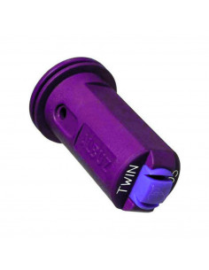 Boquilla AVI TWIN 110º doble chorro cerámica antideriva Morada Albuz 5 uds