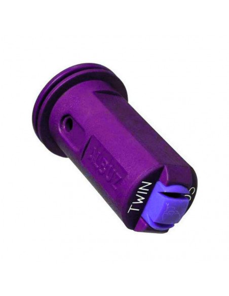 Boquilla AVI TWIN 110º doble chorro cerámica antideriva Morada Albuz 5 uds