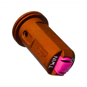 Boquilla AVI TWIN 110º doble chorro cerámica antideriva Naranja Albuz 5 uds