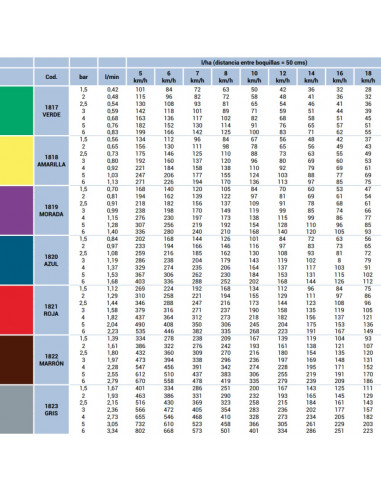 Boquilla IDKT 120º doble abanico antideriva Morada Lechler 5 uds