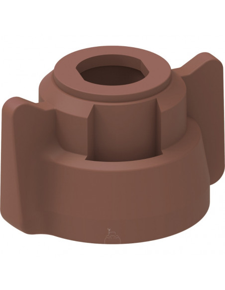 Tuerca bayoneta APE marrón 25 uds