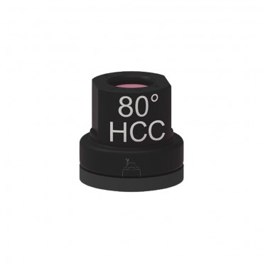 Boquilla HCC turbulencia cerámica 80º Negra ASJ 5 uds