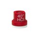 Boquilla HCI40 turbulencia cerámica 40º ASJ Roja 5 uds