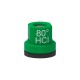 Boquilla HCI80 turbulencia cerámica 80º ASJ Verde 5 uds