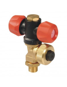 Portaboquilla giratorio doble atomizador con antigota y cabezal plástico