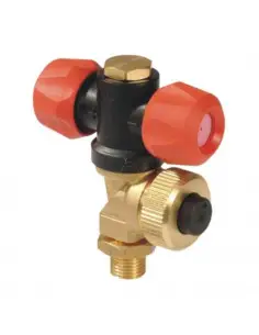 Portaboquilla giratorio doble atomizador con antigota y cabezal plástico