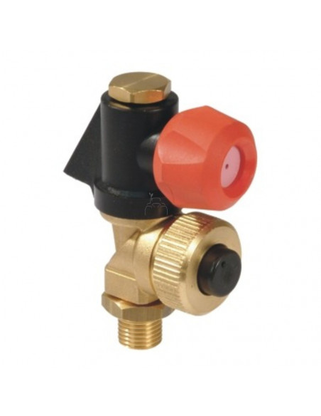 Portaboquilla giratorio simple atomizador con antigota y cabezal plástico