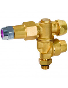 Portaboquilla giratorio doble regulable con antigota sin boquillas