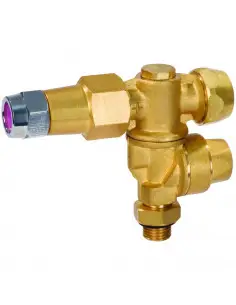 Portaboquilla giratorio doble regulable con antigota sin boquillas