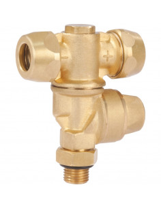 Portaboquilla giratorio doble con antigota sin boquillas