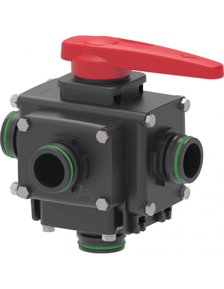 Válvla De Bola 5 Vías Toma Horquilla